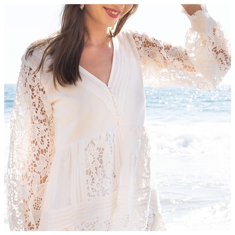 POL Romance Lovely White Lace Dress - Picture 5 of 11